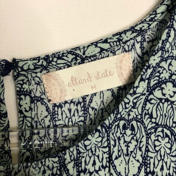 Altar'd State Blue Flowy Loose Fit Tank - Picture 3 of 6